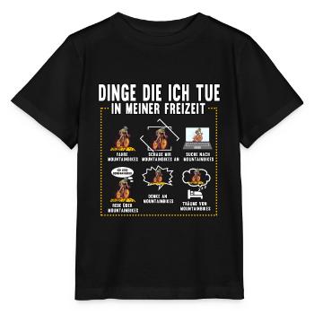 Fahrrad Fahren Radsport Radfahren Spruch Geschenk - Stanley/Stella Kinder T-Shirt MINI CREATOR  - Schwarz - Vorne - Mikhail (115cm)