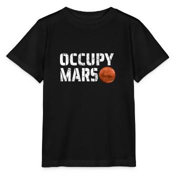 Occupy Mars Mission Vers Mars Espace Cadeau - T-shirt bio MINI CREATOR Stanley/Stella Enfant - noir - Devant - Mikhail (115cm)