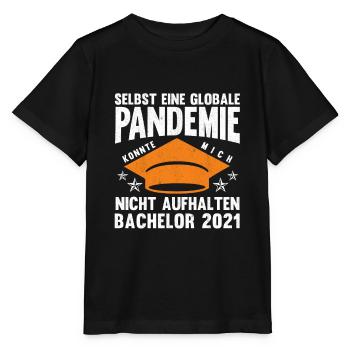 Bachelor 2021 Globale Pandemie Bachelorstudium - Stanley/Stella Kinder T-Shirt MINI CREATOR  - Schwarz - Vorne - Mikhail (115cm)