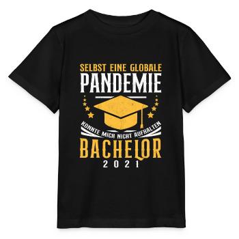 Bachelor 2021 Abschlussfeier Globale Pandemie - Stanley/Stella Kinder T-Shirt MINI CREATOR  - Schwarz - Vorne - Mikhail (115cm)