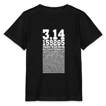 Pi Day Pi Digits beunruhigt - Stanley/Stella Kinder T-Shirt MINI CREATOR  - Schwarz - Vorne - Mikhail (115cm)