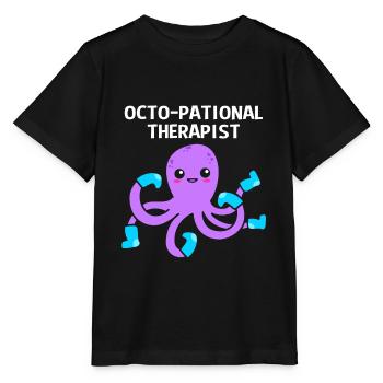 Occupational therapy - Stanley/Stella MINI CREATOR Kids’ T-Shirt - black - Front - Mikhail (115cm)