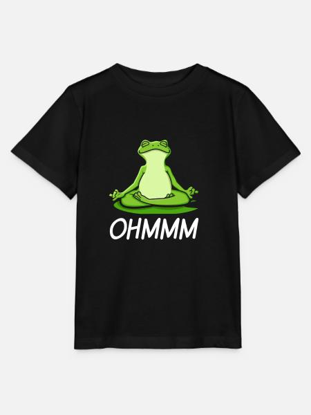 Frosch Ohmmm - Stanley/Stella Kinder T-Shirt MINI CREATOR - Schwarz