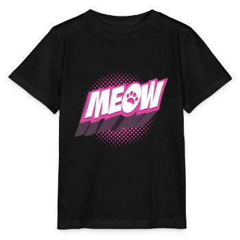 Katze Miau - Stanley/Stella Kinder T-Shirt MINI CREATOR  - Schwarz - Vorne - Mikhail (115cm)