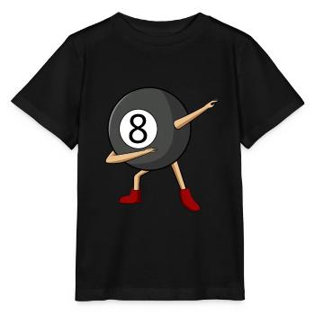 Dabbing 8 Ball Pool Billiards Player Boy - T-shirt bio MINI CREATOR Stanley/Stella Enfant - noir - Devant - Mikhail (115cm)