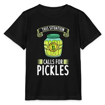 Vinegar cucumber cucumber cucumber Dill Cornichons cucumber - Stanley/Stella MINI CREATOR Kids’ T-Shirt - black - Front - Mikhail (115cm)