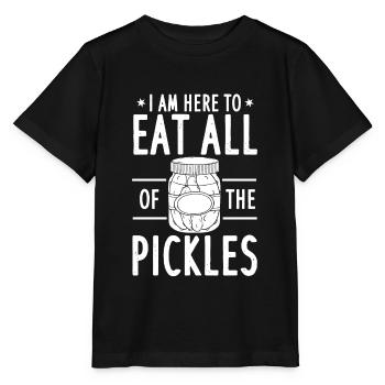 Vinegar cucumber cucumber cucumber Dill Cornichons cucumber - Stanley/Stella MINI CREATOR Kids’ T-Shirt - black - Front - Mikhail (115cm)