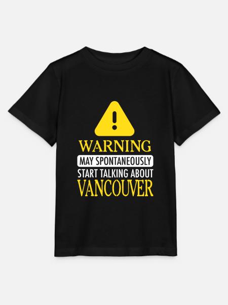 VANCOUVER WARNING! : Vancouver - Stanley/Stella Kinder T-Shirt MINI CREATOR - Schwarz