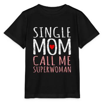 Mère mère célibataire - T-shirt bio MINI CREATOR Stanley/Stella Enfant - noir - Devant - Mikhail (115cm)