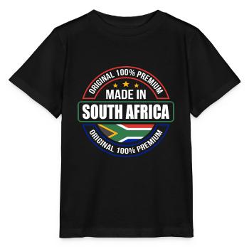Afrique du Sud - T-shirt bio MINI CREATOR Stanley/Stella Enfant - noir - Devant - Mikhail (115cm)