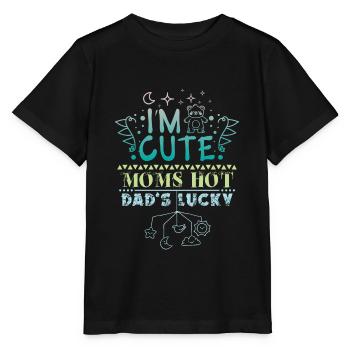 Mama Papa baby - Stanley/Stella Kinder T-Shirt MINI CREATOR  - Schwarz - Vorne - Mikhail (115cm)