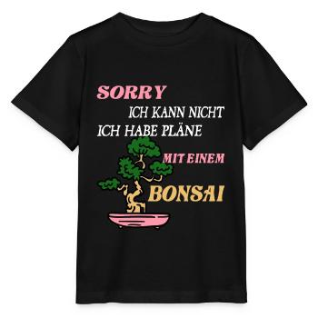 Lustiges Bonsai Sammler - Stanley/Stella Kinder T-Shirt MINI CREATOR  - Schwarz - Vorne - Mikhail (115cm)