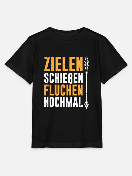 Bogenschützen Pfeil & Bogen Geschenk - Stanley/Stella Kinder T-Shirt MINI CREATOR  - Schwarz