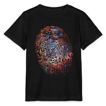 Empreinte de l’univers - T-shirt bio MINI CREATOR Stanley/Stella Enfant - noir - Devant - Mikhail (115cm)