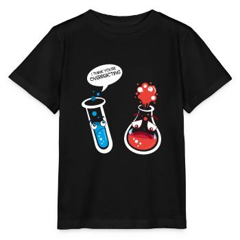 Chemie Chemiker Lustiges Geschenk für Nerds - Stanley/Stella Kinder T-Shirt MINI CREATOR  - Schwarz - Vorne - Mikhail (115cm)