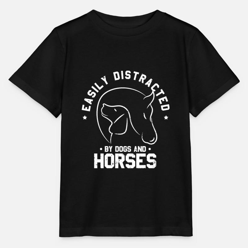 Cheval - T-shirt bio MINI CREATOR Stanley/Stella Enfant - noir
