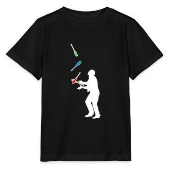 Jongleur - T-shirt bio MINI CREATOR Stanley/Stella Enfant - noir - Devant - Mikhail (115cm)