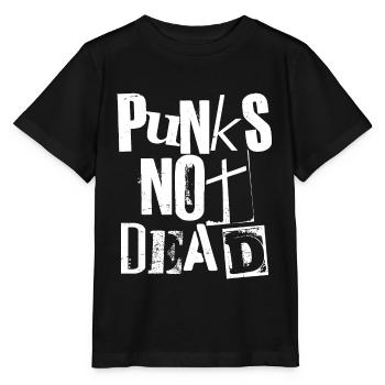 Punks Not Dead - Vintage Grunge - Punk Is Not Dead - Stanley/Stella MINI CREATOR Kids’ T-Shirt - black - Front - Mikhail (115cm)