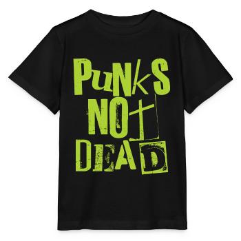 Punks Not Dead - Vintage Grunge - Punk Is Not Dead - Stanley/Stella MINI CREATOR Kids’ T-Shirt - black - Front - Mikhail (115cm)