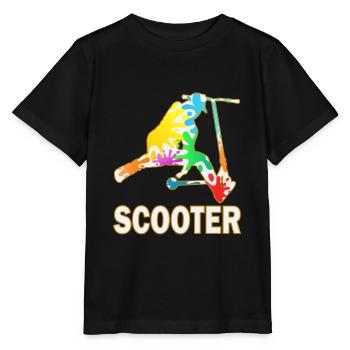 Cascade scooter scooter électrique scooter scooter - T-shirt bio MINI CREATOR Stanley/Stella Enfant - noir - Devant - Mikhail (115cm)