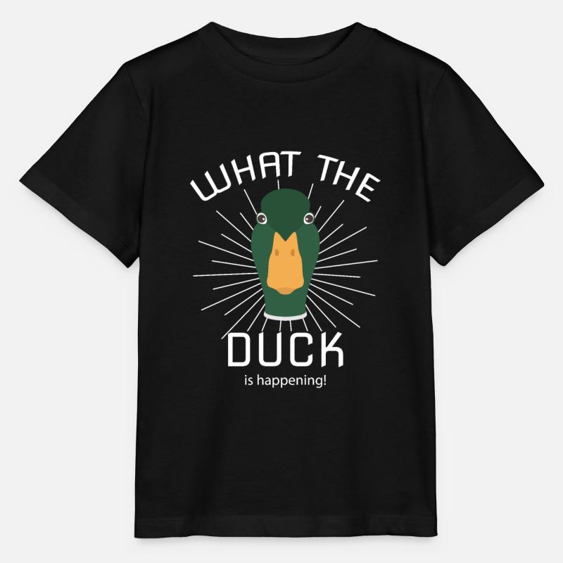Funny Duck Saying - Duck Duck - Stanley/Stella MINI CREATOR Kids’ T-Shirt - black