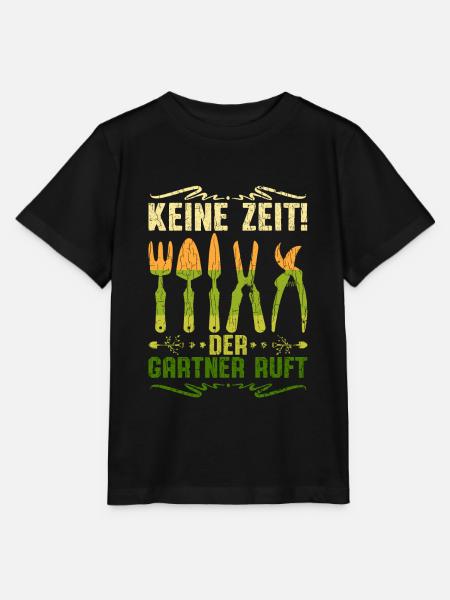Garten Keine Zeit der Garten Ruft - Stanley/Stella Kinder T-Shirt MINI CREATOR  - Schwarz