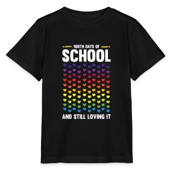 100 Days School Teacher School Day Student Gift - Stanley/Stella MINI CREATOR Kids’ T-Shirt - black - Front - Mikhail (115cm)