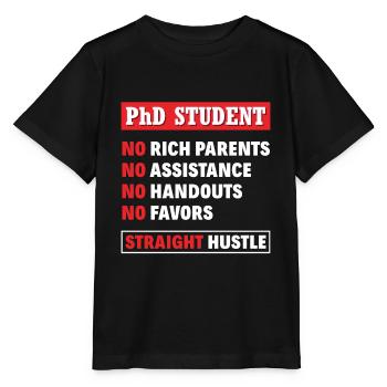 Doktorand Student - Stanley/Stella Kinder T-Shirt MINI CREATOR  - Schwarz - Vorne - Mikhail (115cm)