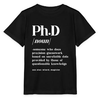 Definiton Doktorand Doktortitel - Stanley/Stella Kinder T-Shirt MINI CREATOR  - Schwarz - Vorne - Mikhail (115cm)