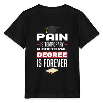 Lustiger Doktorand Doktortitel Spruch - Stanley/Stella Kinder T-Shirt MINI CREATOR  - Schwarz - Vorne - Mikhail (115cm)