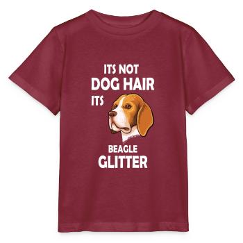Its not Dog Hair its Beagle Glitter - T-shirt bio MINI CREATOR Stanley/Stella Enfant - bordeaux - Devant - Kain (125cm)