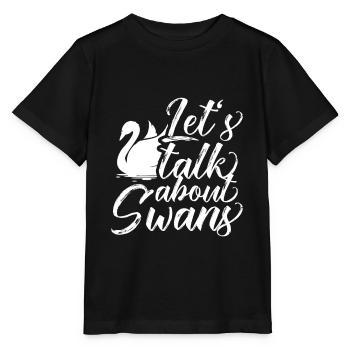 Schwan - Stanley/Stella Kinder T-Shirt MINI CREATOR  - Schwarz - Vorne - Mikhail (115cm)