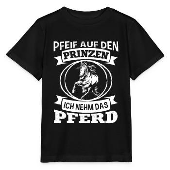 Pferde Reiten Reitsport Geschenk Pferdesprüche - Stanley/Stella Kinder T-Shirt MINI CREATOR  - Schwarz - Vorne - Mikhail (115cm)