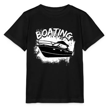 Boot Regatta . Motorboot Motoryacht . Yacht Segeln - Stanley/Stella Kinder T-Shirt MINI CREATOR  - Schwarz - Vorne - Mikhail (115cm)