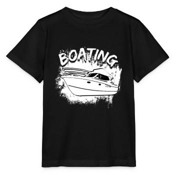 Boot Regatta . Motorboot Motoryacht . Yacht Segeln - Stanley/Stella Kinder T-Shirt MINI CREATOR  - Schwarz - Vorne - Mikhail (115cm)