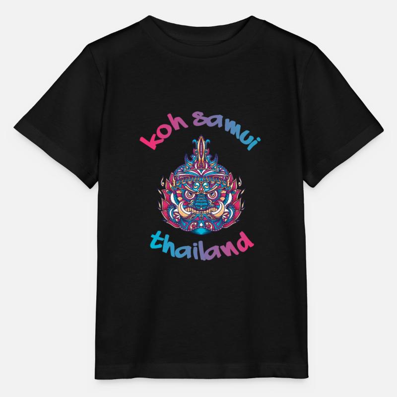 Koh Samui Thaïlande Backpacker Voyage - T-shirt bio MINI CREATOR Stanley/Stella Enfant - noir