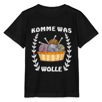 KOMME WAS WOLLE - Stanley/Stella Kinder T-Shirt MINI CREATOR  - Schwarz - Vorne - Mikhail (115cm)
