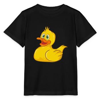 Bathing duck - Stanley/Stella MINI CREATOR Kids’ T-Shirt - black - Front - Mikhail (115cm)