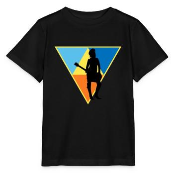 Distressed Musician - Stanley/Stella Kinder T-Shirt MINI CREATOR  - Schwarz - Vorne - Mikhail (115cm)