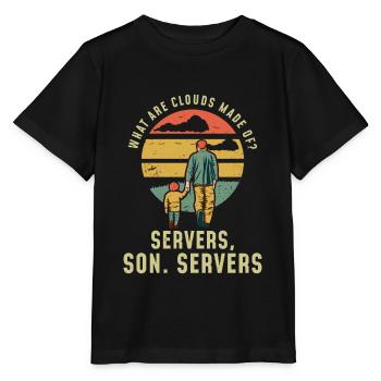 Programmeur Père et fils Cloud Server - T-shirt bio MINI CREATOR Stanley/Stella Enfant - noir - Devant - Mikhail (115cm)