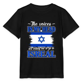 Israel - Stanley/Stella Kinder T-Shirt MINI CREATOR  - Schwarz - Vorne - Mikhail (115cm)