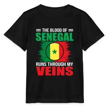 Sénégal - T-shirt bio MINI CREATOR Stanley/Stella Enfant - noir - Devant - Mikhail (115cm)