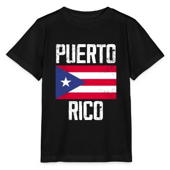 Puerto Rico - T-shirt bio MINI CREATOR Stanley/Stella Enfant - noir - Devant - Mikhail (115cm)