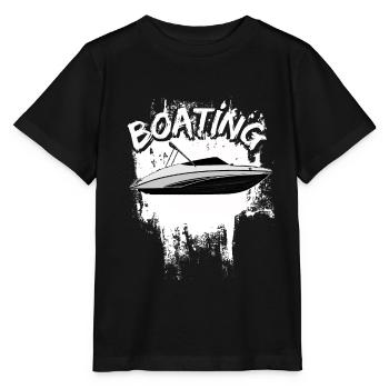 Boot Regatta . Motorboot Motoryacht . Yacht Segeln - Stanley/Stella Kinder T-Shirt MINI CREATOR  - Schwarz - Vorne - Mikhail (115cm)