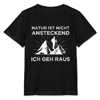 Wandersprüche Wanderfreund Trekken Bergwandern - Stanley/Stella Kinder T-Shirt MINI CREATOR  - Schwarz - Vorne - Mikhail (115cm)