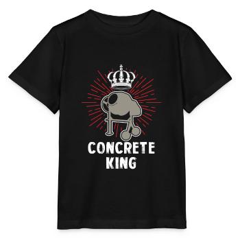 Concrete Artisan King Concrete Mixer Do-it-yourselfer - Stanley/Stella MINI CREATOR Kids’ T-Shirt - black - Front - Mikhail (115cm)