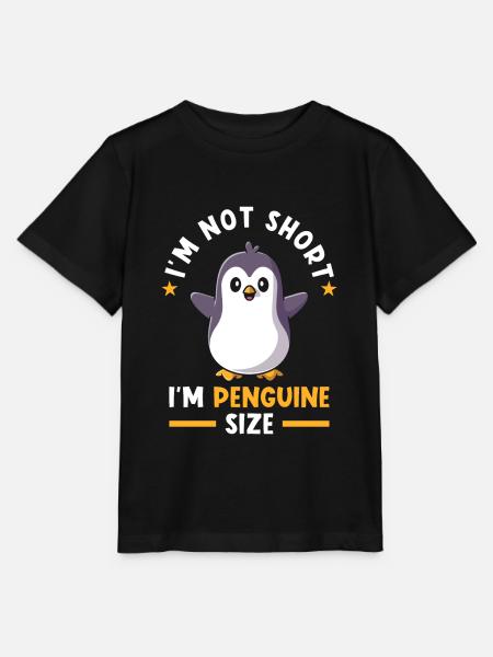 Ich bin Pinguin Kleine Menschen - T-shirt MINI CREATOR barn från Stanley/Stella - svart