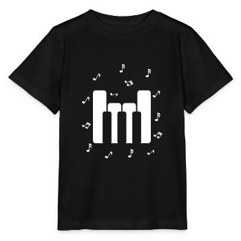 Piano Piano Funny - Stanley/Stella MINI CREATOR Kids’ T-Shirt - black - Front - Mikhail (115cm)