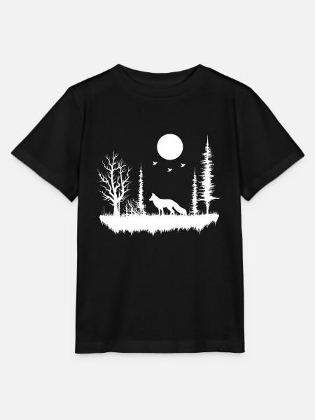 Wald Natur Wildnis - Stanley/Stella Kinder T-Shirt MINI CREATOR - Schwarz