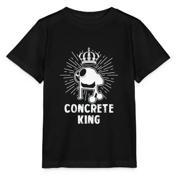 Beton Handwerker King Betonmischer Heimwerker - Stanley/Stella Kinder T-Shirt MINI CREATOR  - Schwarz - Vorne - Mikhail (115cm)